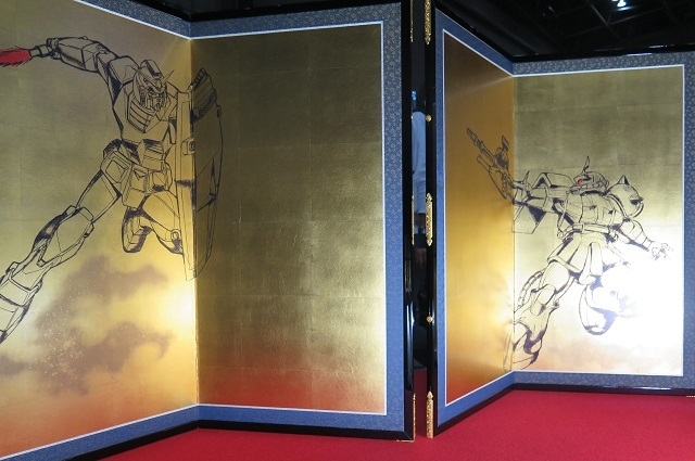 ガンダム×金屏風!?　AnimeJapan 2015　アニメと伝統工芸の可能性を追求するコラボショーケース