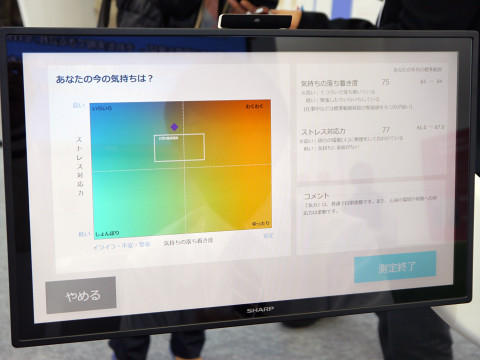 シャープが謎の「健康コックピット」を開発、巨大ロボのパイロット気分で心や身体をチェック可能に