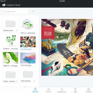 iOS向け「Adobe Creative Cloud」が”ストレージプロバイダ”拡張機能に対応