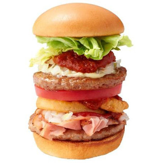 モスバーガー、「東京タワーバーガー」を1店限定発売 - 史上最高の14層!