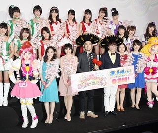 『プリキュア』モー娘が主題歌初披露!声優出演に石田「娘の晴れ姿を見た気持ち」