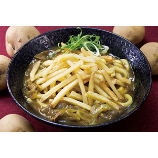 大阪府・京都府の「阪急そば」で「ポテカレーそば・うどん」発売!