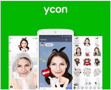 LINE、自撮りスタンプ作成アプリ「ycon」をリリース！