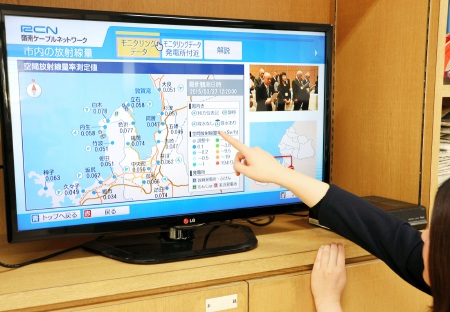 テレビで手軽に放射線量データ確認　敦賀市、地元局で提供開始