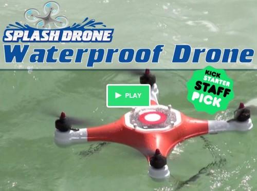 何でも防水にすりゃいいってもんじゃないよ！（笑）　運搬機能付き防水ドローン『Splash Drone』