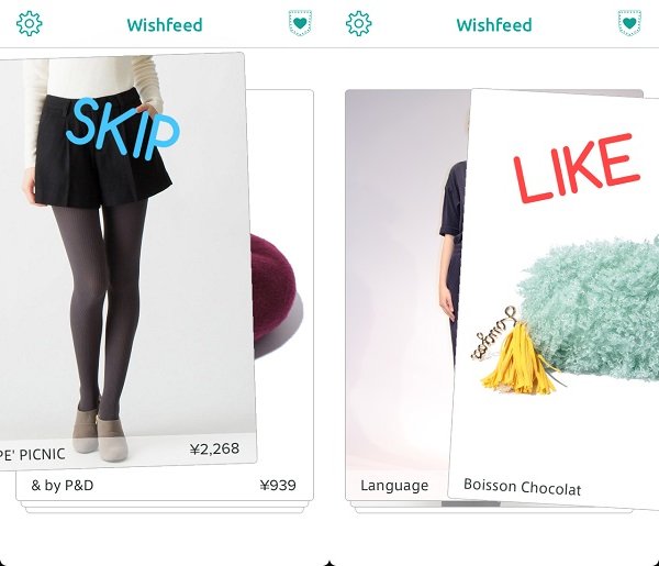 あなた好みのアイテムを自動表示する新感覚ファッションアプリ『Wishfeed』