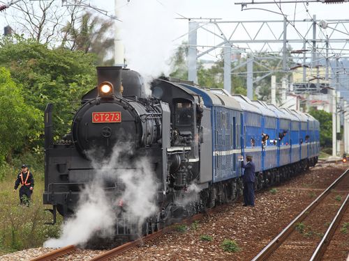 台湾鉄道の蒸気機関車が復活運転 JR北との姉妹協定締結3周年で