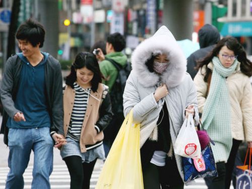 台湾北部で寒さ戻る 最高気温は前日より6～7度下がる予想