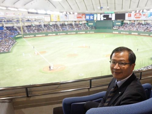 台湾プロ野球リーグ会長が東京ドームを視察 運営方式など学ぶ