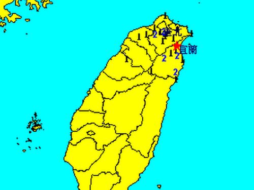 台湾北東部でM4.6の地震 台北、新北などで震度2