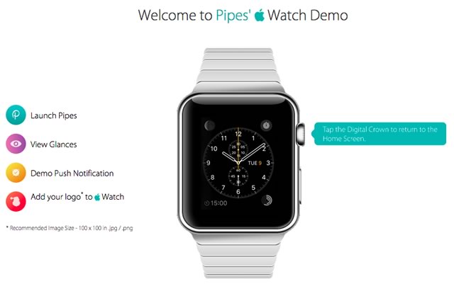 Apple Watchをブラウザ上で体験できるサイト
