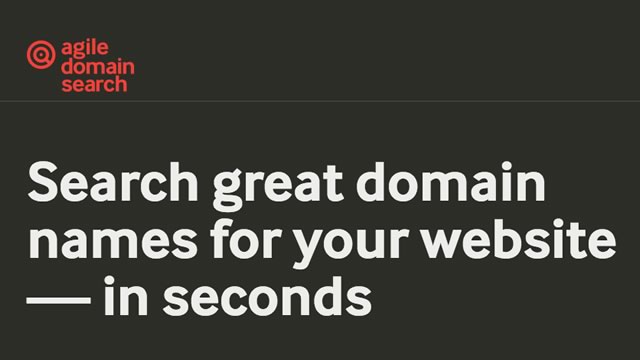 指定したキーワードを含む空きドメインを探してくれるサイト「Agile Domain Search」
