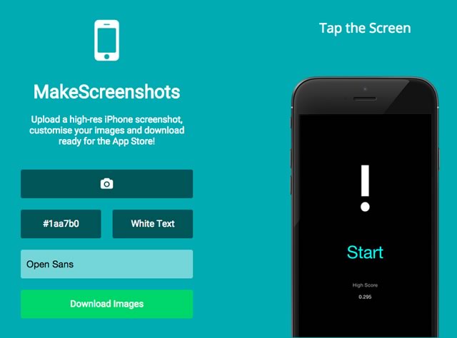 AppStore用のスクリーンショットを各サイズまとめて作成できるサイト「MakeScreenshots」