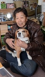 ＜大震災４年＞津波で孫や家族失い…愛犬と再び歩む７６歳