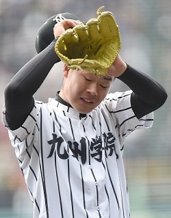 ＜選抜高校野球＞持ち味の強気な投球できず　九州学院・伊勢