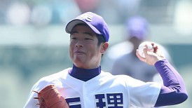 ＜選抜高校野球＞リズム作れず　天理・斎藤