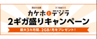 au、新規・機種変時に対象プラン加入で2GBもらえる「2ギガ盛りキャンペーン」