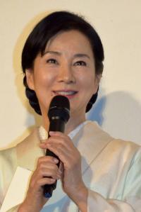 映画『母と暮らせば』初日舞台あいさつに登壇した吉永小百合。共演した二宮和也の手紙にううれし泣き （C）ORICON NewS inc.