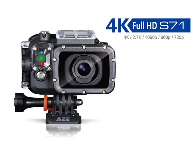 AEEの16メガピクセル4Kアクションカメラ。低価格設定で10倍ズーム、120fpsハイスピードやタイムラプス機能に対応
