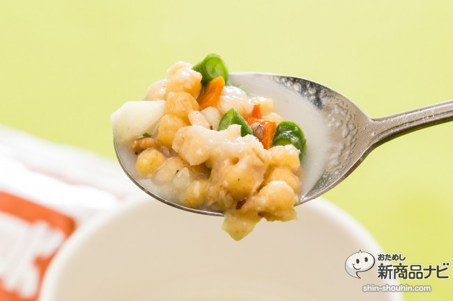 『スープで食べるグラノーラ じゃがいものポタージュ』は食物繊維豊富なヘルシー食材グラノーラ使用が新しい!