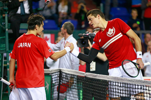 伊藤はラオニッチに敗れ、カナダが先勝 [デ杯ワールドグループ・日本対カナダ]