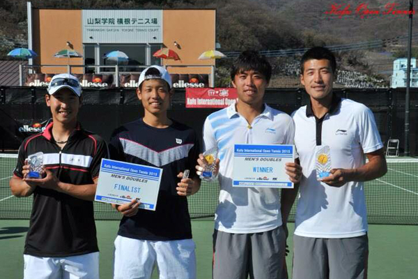 ダブルスはガオ・シンとリー・ジェの中国ペアが優勝 [F3甲府国際オープン]