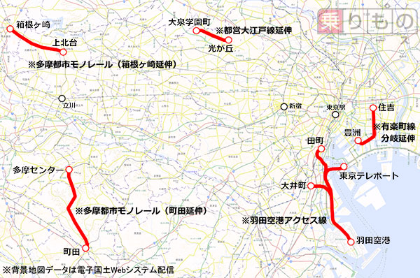 2015年度は勝負の年　都が鉄道整備構想を発表