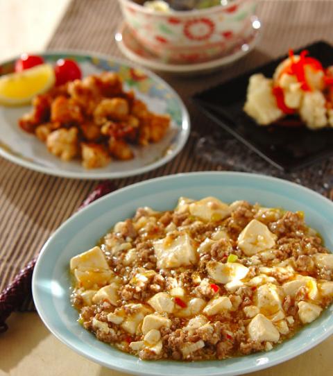 今日の献立は「本格麻婆豆腐」