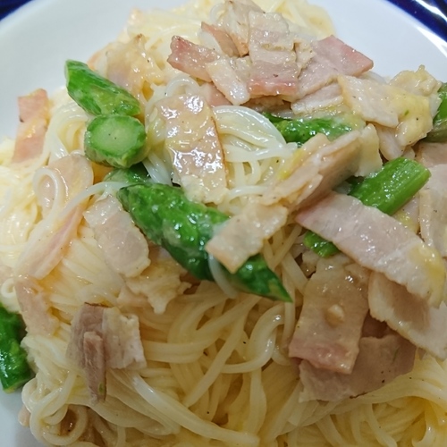 素麺deカルボナーラ レシピ 作り方 E レシピ 料理のプロが作る簡単レシピ