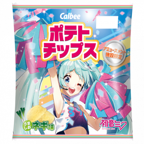 初音ミク Calbee ポテトチップス うま塩ネギ味 スポーツverが全国のゲーセンに登場 年4月11日 エキサイトニュース