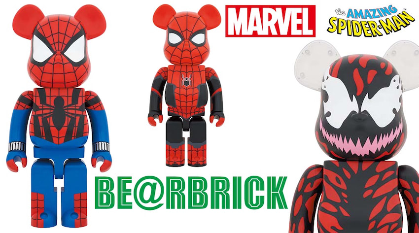 BE@RBRICK ベアブリック スパイダーマン カーネイジ 100% 400% セット