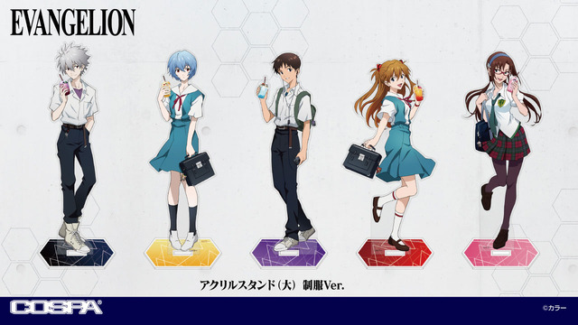 エヴァ」秋葉原の街を楽しむシンジやレイ、アスカたちが描き下ろし