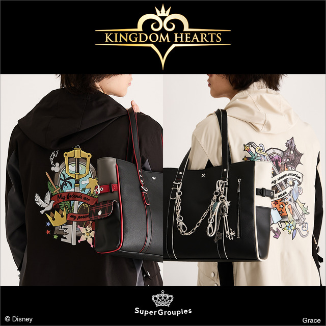 ソラ　SuperGroupies キングダムハーツ　ディズニー キングダム ハーツ」ソラとロクサス、2人の衣装や繋がりを表現