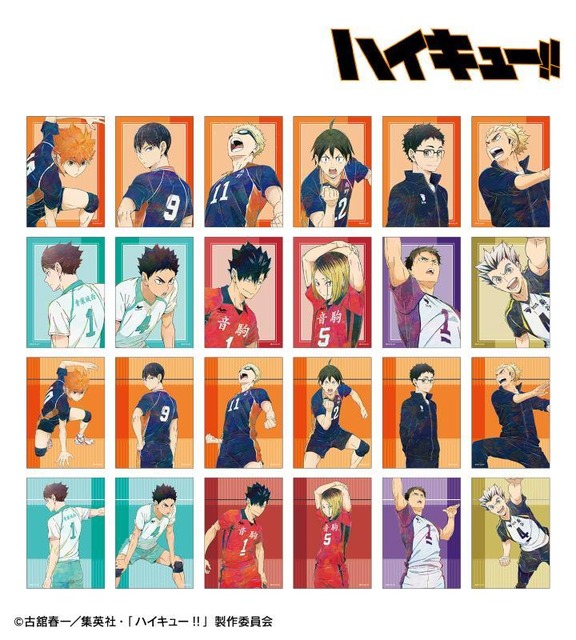 停止 日向翔陽 孤爪研磨 他 TBS MBS限定 てぬぐい カルタ風 ハイキュー