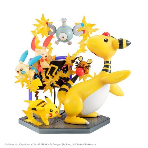 ポケモン　ポケットモンスター　でんきタイプ　フィギュア　ピカチュウ　デデンネ ポケモン」ピカチュウら“でんきタイプ”が集合でビリっとフルパワー