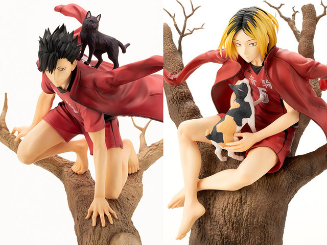 ハイキュー!!」黒尾鉄朗＆孤爪研磨のフィギュア登場！ ジャージ、筋肉、猫…細部までこだわり♪ 千葉崇洋の描き下ろしビジュアルが立体化  (2024年3月19日) - エキサイトニュース