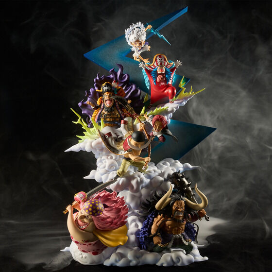 ワンピース　フィギュア　白ひげ海賊団+ルフィ・シャンクスetc　2種12体セット ワンピース」ルフィ、シャンクス、バギー、白ひげ…“新旧四皇”が