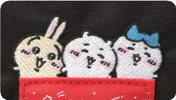 【希少・新品】タグ付き　ちいかわ　コラボ　ハチワレ　バック　刺繍　スタジャン ちいかわ」ハチワレやうさぎたちの刺繍がかわいい♪「Manhattan