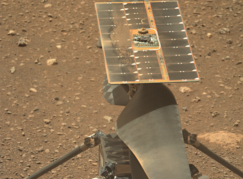 火星ヘリコプター ブレードのロックが外され低速回転のテストも終了 21年4月9日 エキサイトニュース
