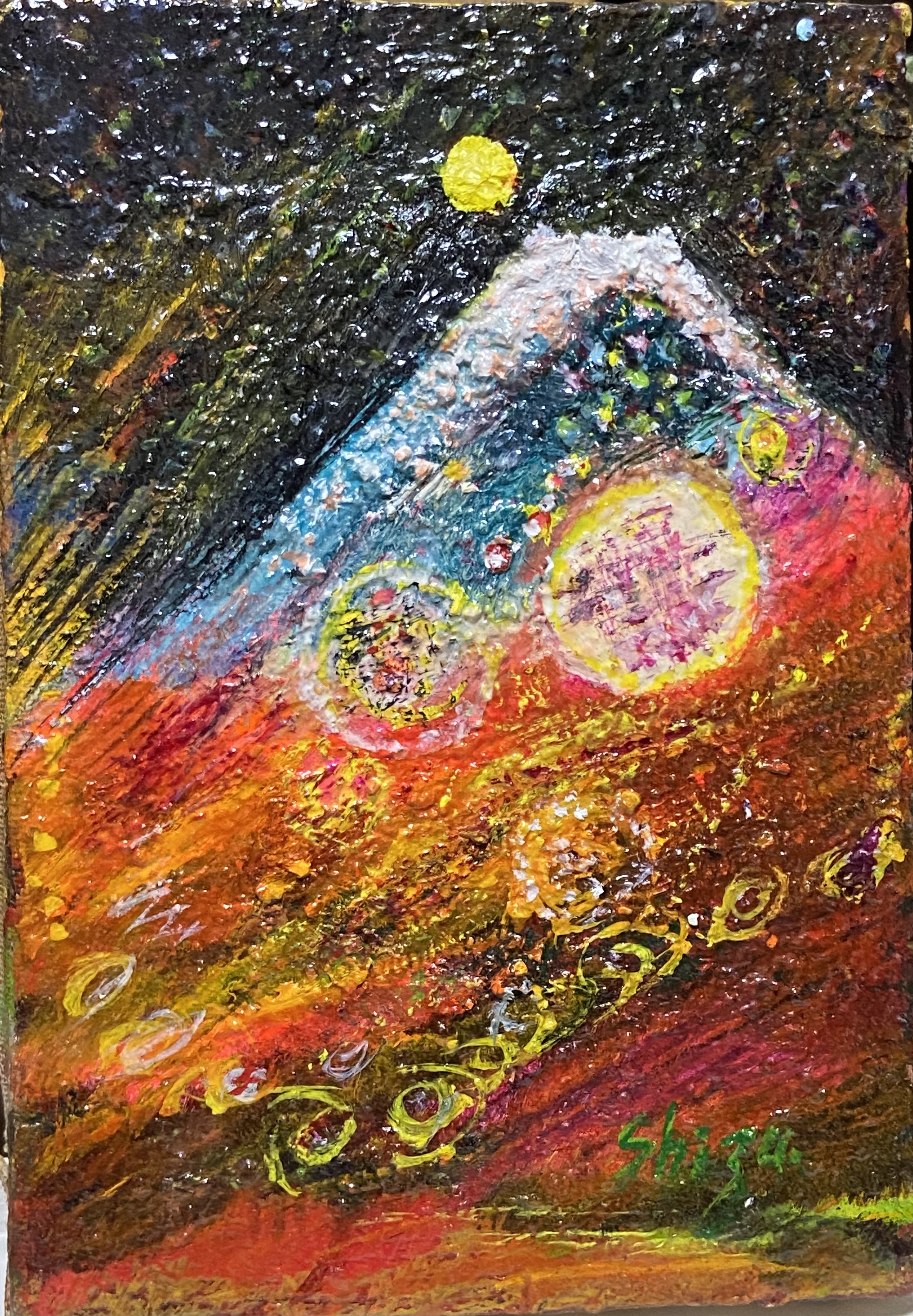 90歳の現役画家・石川 静が三鷹で個展を開催 『天空のドラマ～宙を求め