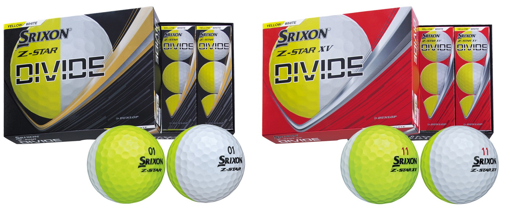 ゴルフボールNEW「スリクソン Z-STARシリーズ」からツートン