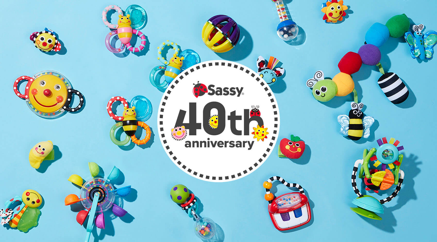 知育玩具のSassy（サッシー）はブランド誕生40周年＆日本上陸20周年！アニバーサリーイヤーを記念したキャンペーン