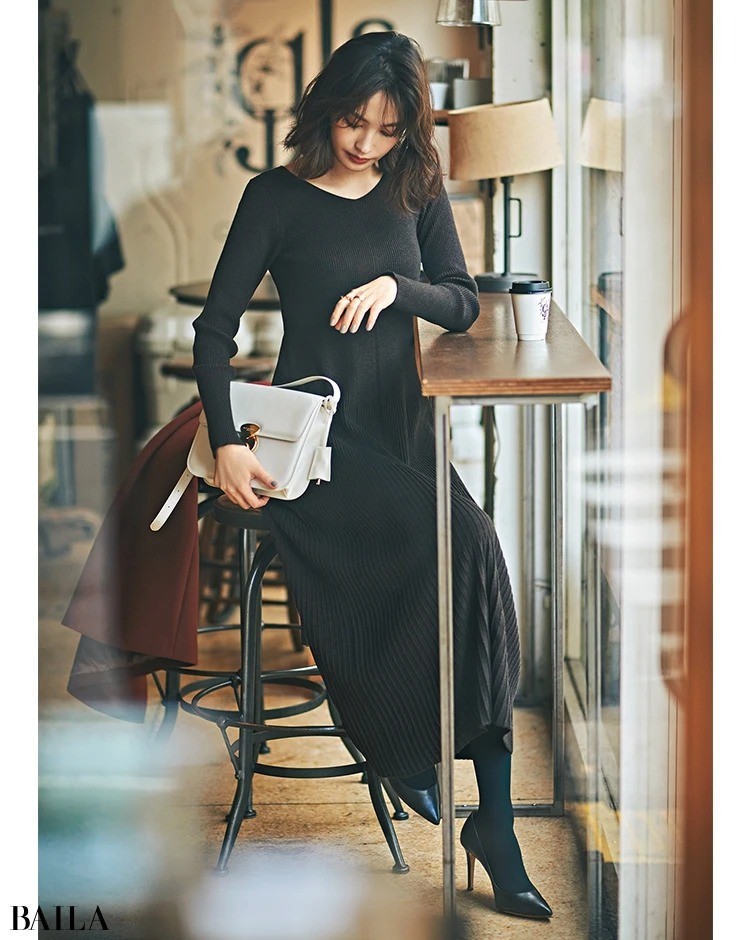 着やせワンピースまとめ 1枚で着やせもしゃれ見えも 珠玉のワンピ15選 ローリエプレス