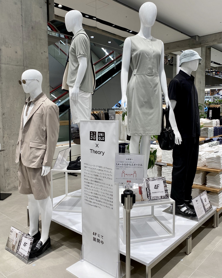 4990で驚異の高見え超人気コラボ ユニクロ Uniqlo セオリー Theory 2020春夏コレクション新作ワンピース夏の着回しコーデ ローリエプレス