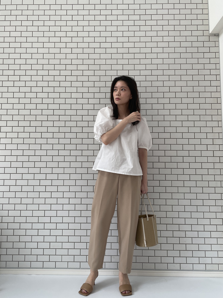 Zara ザラ ハイウエストパンツの夏コーデ 低身長エディターが着回しに挑戦 身長150cmエディターchiakiの30代おしゃれtips ローリエプレス