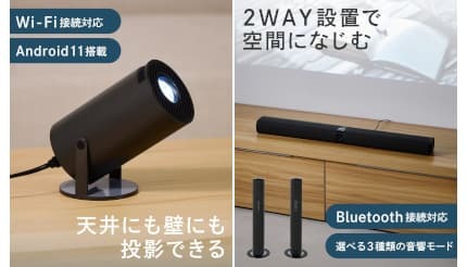 2万円ちょっとでホームシアター環境！スリコのプロジェクターと