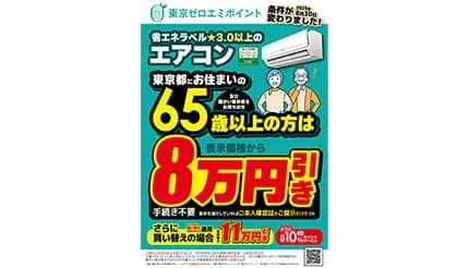 定価11万数千円、未使用 ゼロエミポイント、新たなポイント（高齢者・障害者のエアコン購入）枠