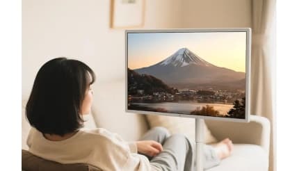 テレビもタブレットも不要？ 家中どこでも使える32型4Kの持ち運べる