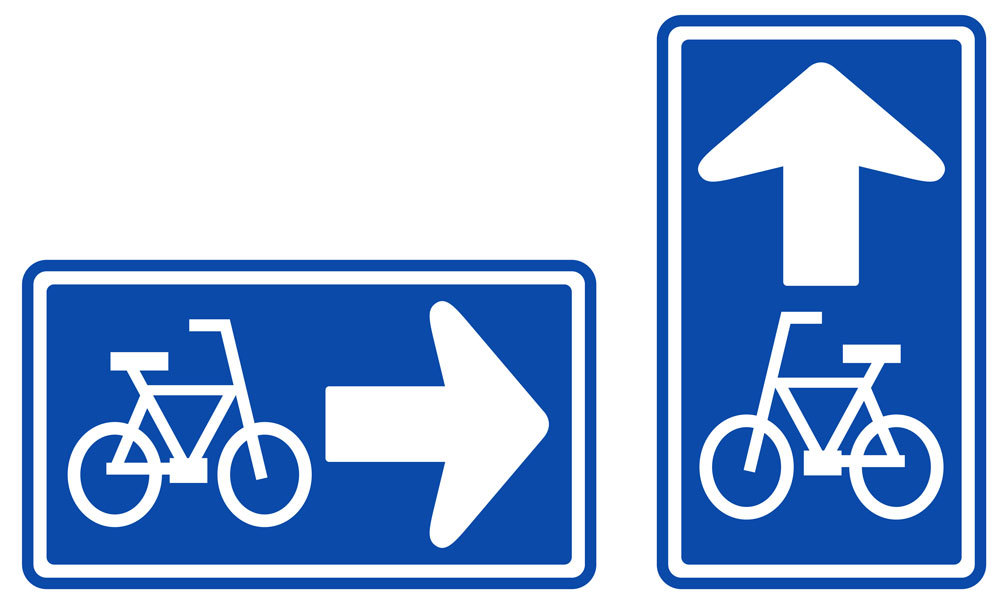 人 自転車 標識