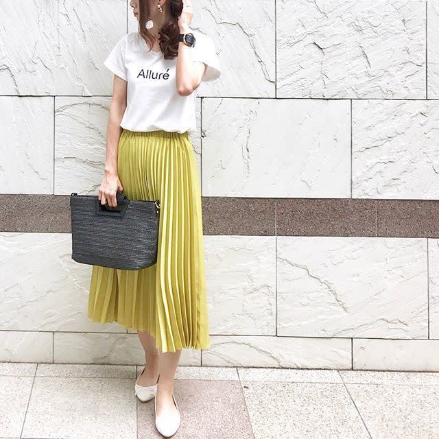 30代の大人女子にぴったり 18年夏におすすめのプリーツスカートコーデ12選 ローリエプレス